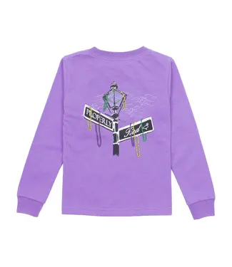 Properly Tied Mardi Gras Rue PT LS Tee