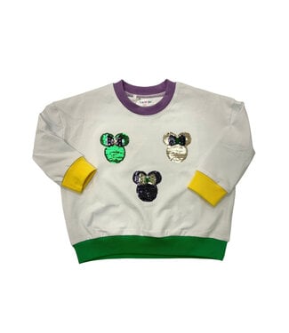 LuLu BeBe Mardi Gras Minnie LS Shirt