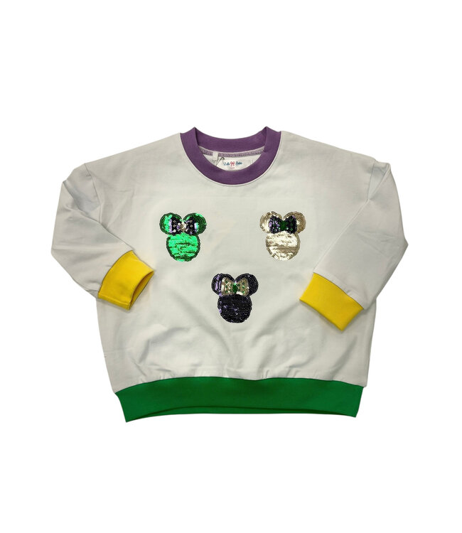 Mardi Gras Minnie LS Shirt