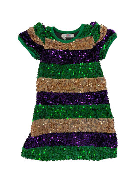 LuLu BeBe Mardi Gras Glitter Dress