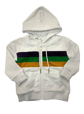 LuLu BeBe Mardi Gras Zip Up Hoodie