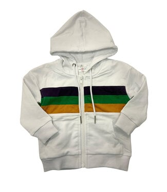 LuLu BeBe Mardi Gras Zip Up Hoodie