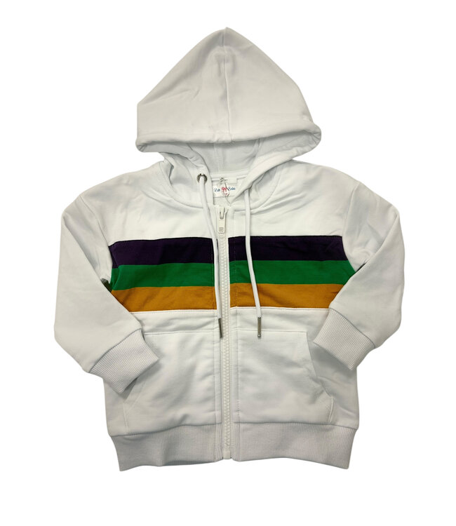 Mardi Gras Zip Up Hoodie