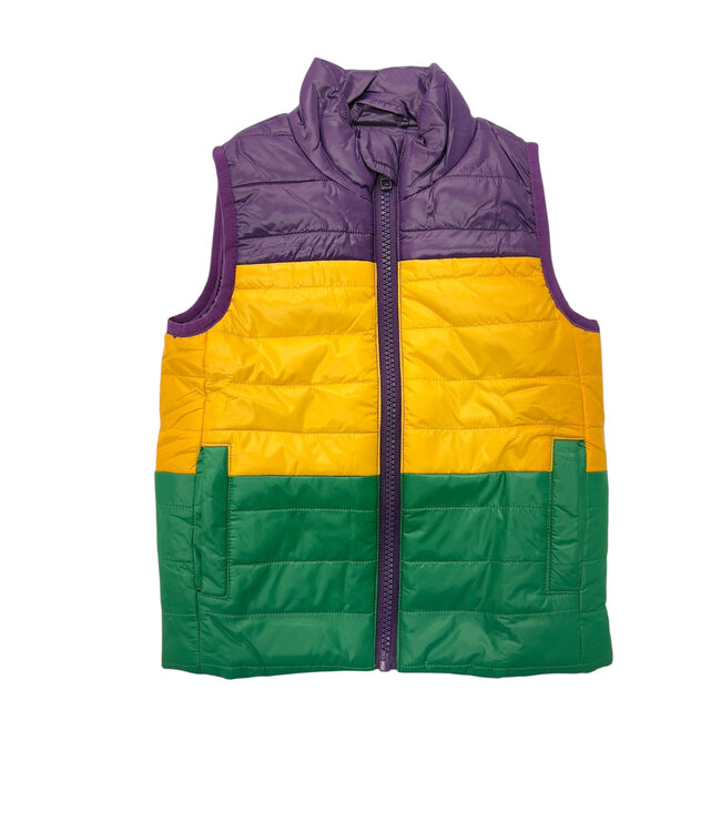 Mardi Gras Quilted Vest