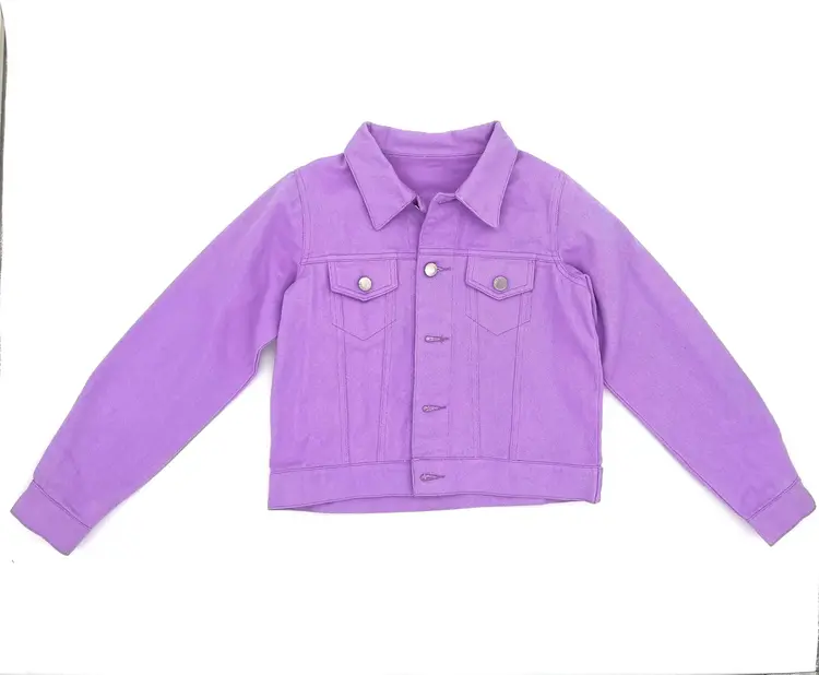 Blended Spirit Mardi Gras Mirrorball Denim Jacket