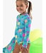 Neon Jelly Time LS Zipper One Piece Rash Guard