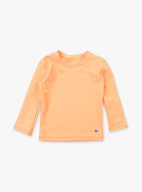 RuffleButts + RuggedButts Neon Orange LS Rash Guard