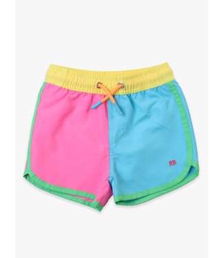RuffleButts + RuggedButts Neon Color Block Swim Trunks