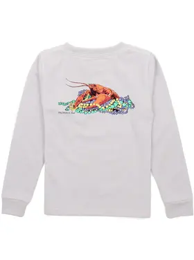 Properly Tied Mardi Gras LS Crawfish Beads - Ice Grey