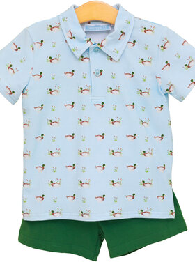 Trotter Street Ducks In A Row Polo Short Set