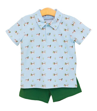 Trotter Street Ducks In A Row Polo Short Set