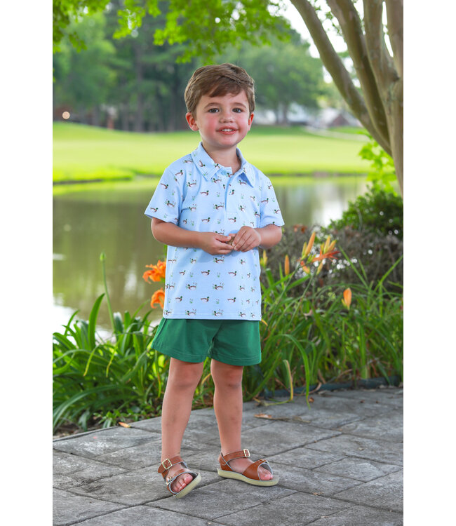 Ducks In A Row Polo Short Set
