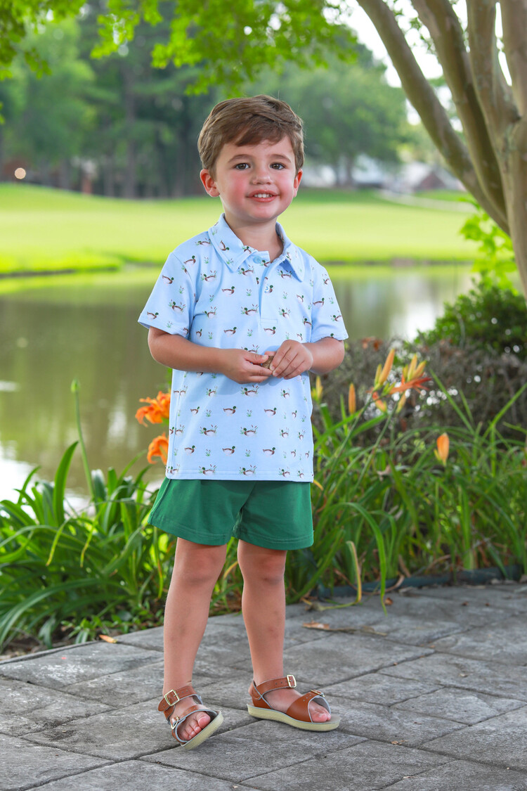 Trotter Street Ducks In A Row Polo Short Set