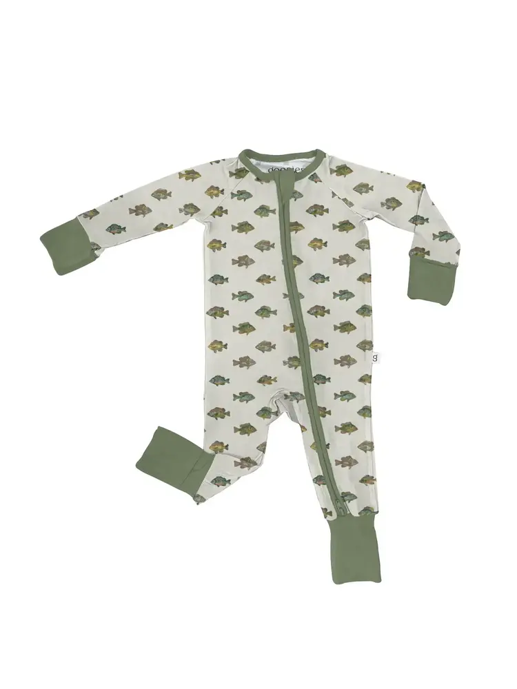 Goosies Lake Fish Convertible Zip Pajamas