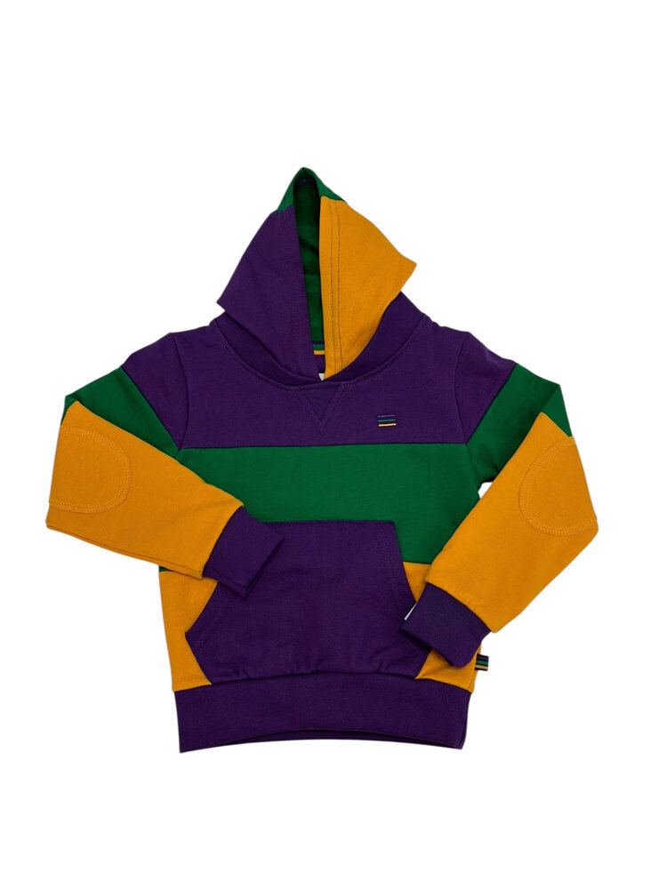 Mardi Gras Creations Rugby Wide Panel Hoodie