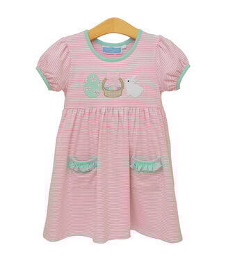 Trotter Street Bunnies & Baskets Dress