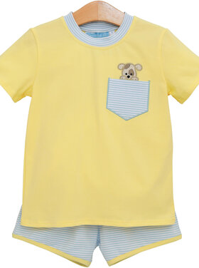 Trotter Street Puppy Paws Short Set