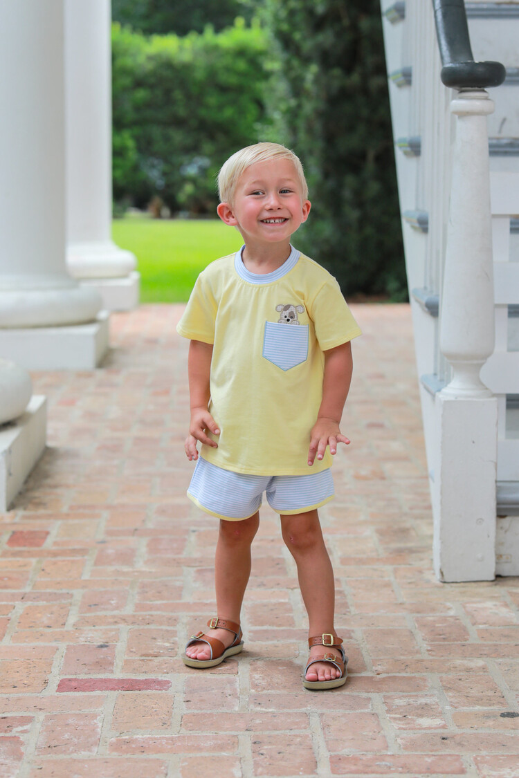 Trotter Street Puppy Paws Short Set