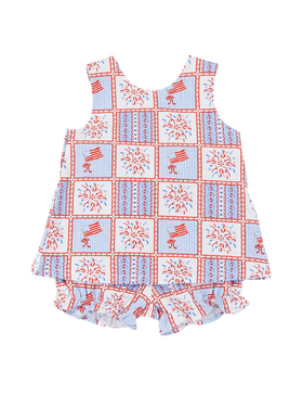 Cypress Row Patriotic Patchwork Cassidy Crossover Set