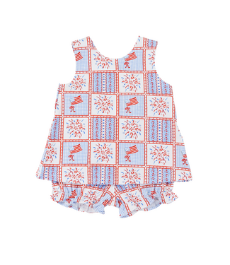 Cypress Row Patriotic Patchwork Cassidy Crossover Set