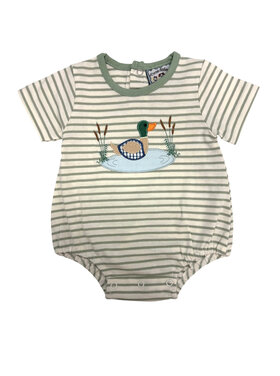 Three Sisters Duck Applique Boy Bubble