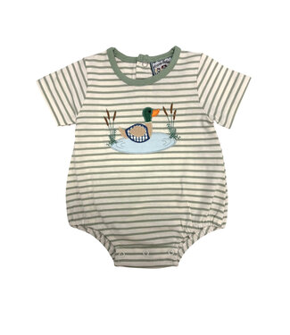 Three Sisters Duck Applique Boy Bubble