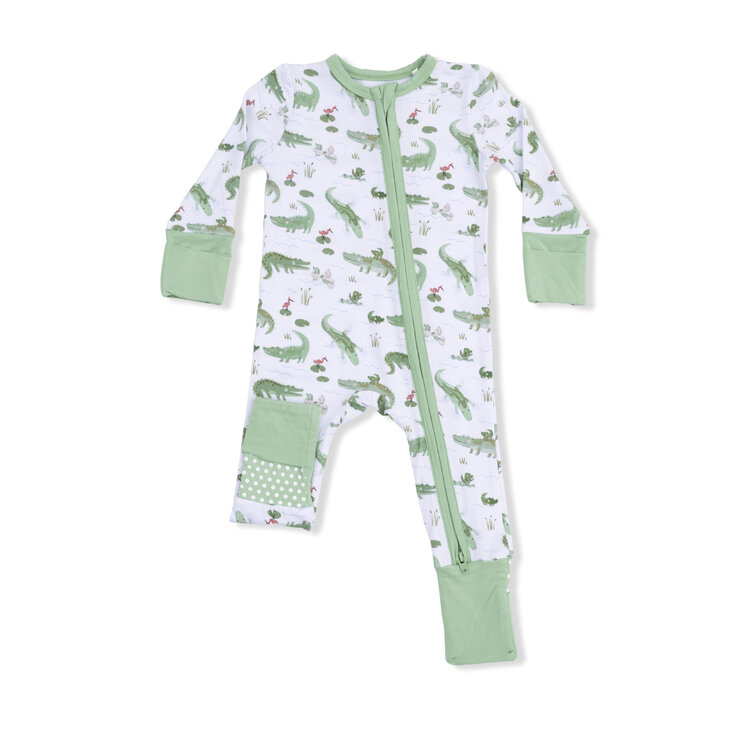 Angel Dear Crayon Alligators Convertible Romper
