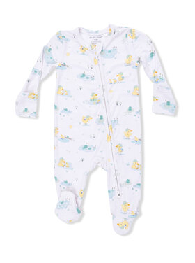 Angel Dear Frog and Duck Pond Zipper Footie