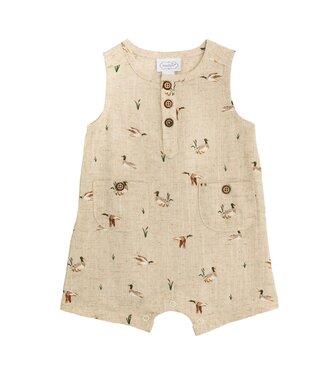 MudPie Duck Print Shortall