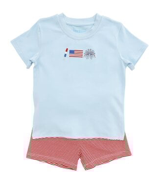 Itsy Bitsy Patriotic Short Set