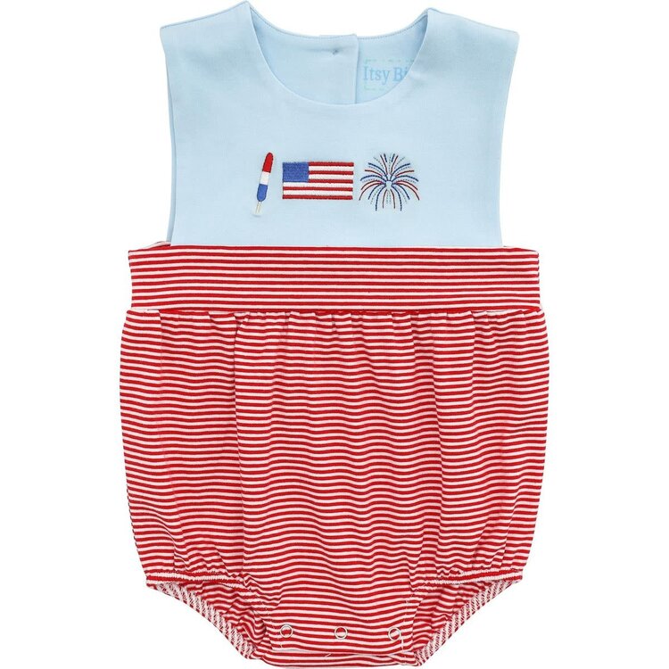 Itsy Bitsy Patriotic Sunsuit