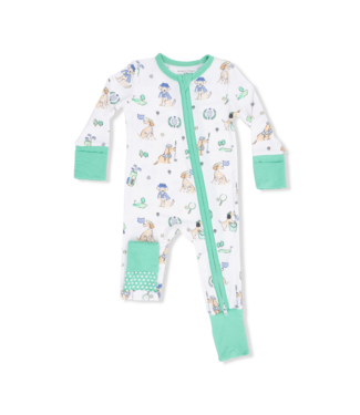 Angel Dear Country Club Dogs Neutral - Convertible Romper