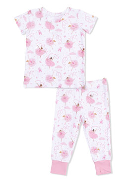 Angel Dear Ribbon Ballerinas - Short Sleeve Loungewear Set