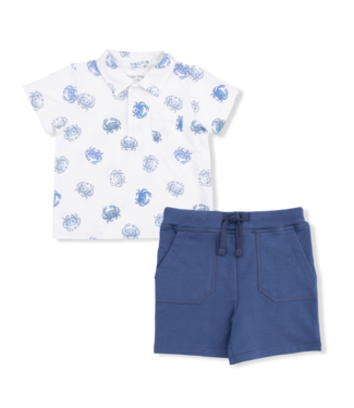Angel Dear Blue Crabs - Polo with Everyday Short