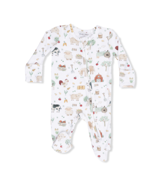 Angel Dear Cute Farm Animals Uni - 2 Way Zipper Footie