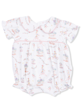 Angel Dear Carousel with Bows - Classic Puff Sleeve Babydoll Bubble