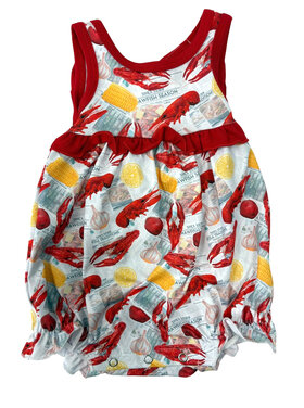 Delta Jax Crawfish Newspaper Print Bubble