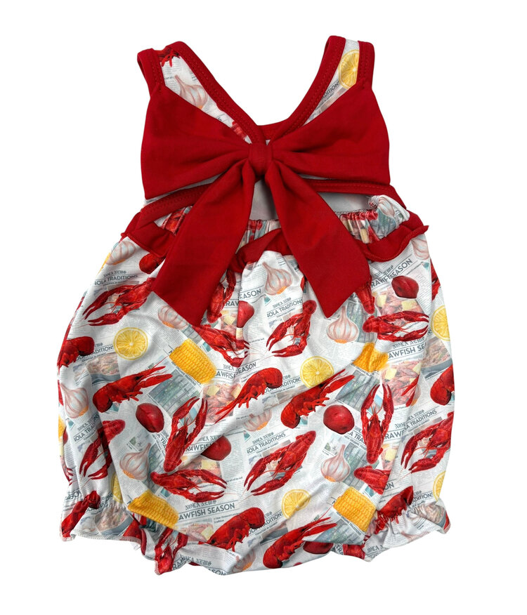 Delta Jax Crawfish Newspaper Print Bubble