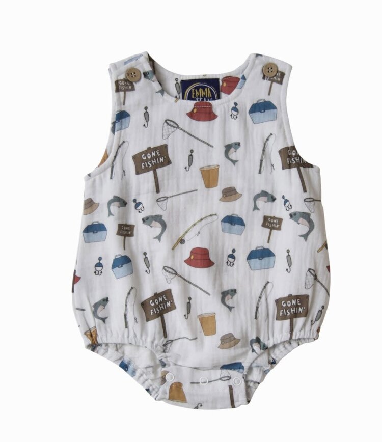 Emma Jean Gone Fishing Boys Bubble