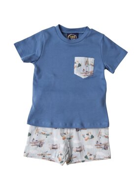 Emma Jean Airplane Boys Short Set