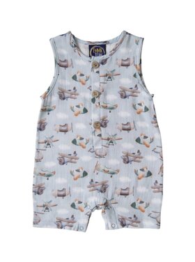 Emma Jean Airplane Boys Romper