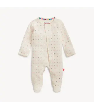 Magnetic Me Heart & Bow Pointelle Magnetic Footie