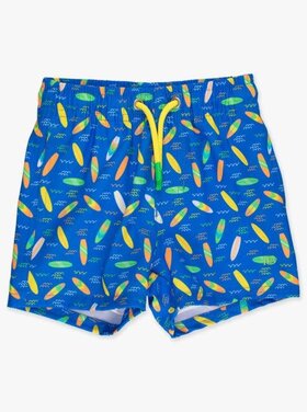 RuffleButts + RuggedButts Neon Surfs Up Performance Hybrid Swim Trunks