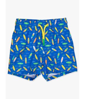 RuffleButts + RuggedButts Neon Surfs Up Performance Hybrid Swim Trunks