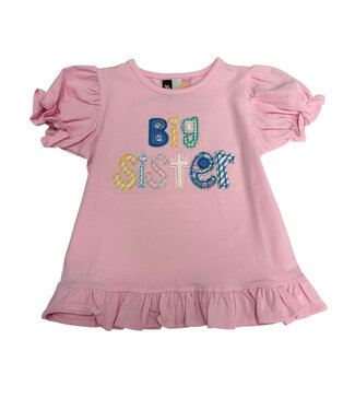Banana Split Big Sister Applique T-Shirt