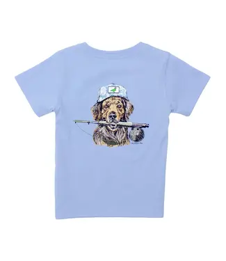 Properly Tied Fishing Buddy Light Blue SS Tee