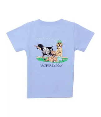 Properly Tied Diamond Dogs Light Blue SS Tee