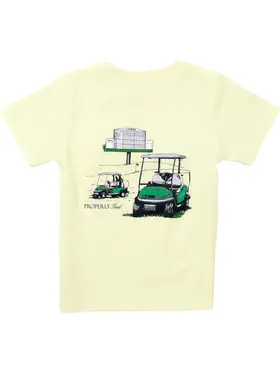 Properly Tied Leaderboard Light Yellow SS Tee
