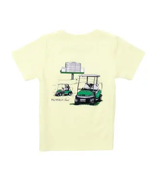 Properly Tied Leaderboard Light Yellow SS Tee