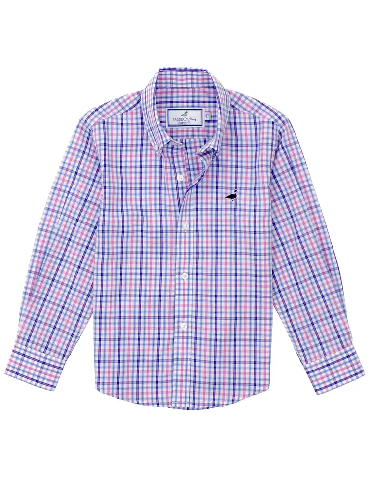 Properly Tied Blueberry Sportshirt